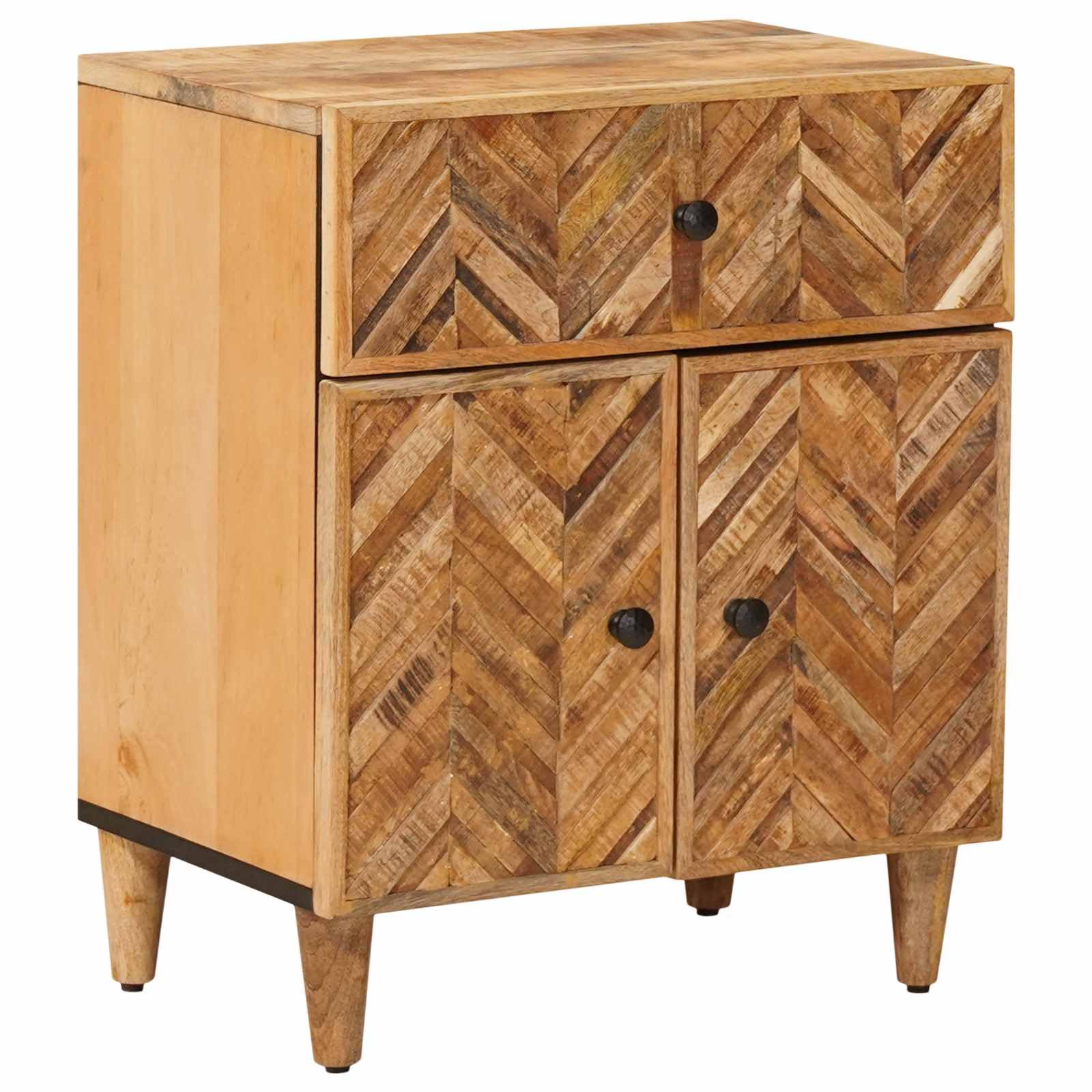 Table de chevet en bois de manguier pour chambre cocooning