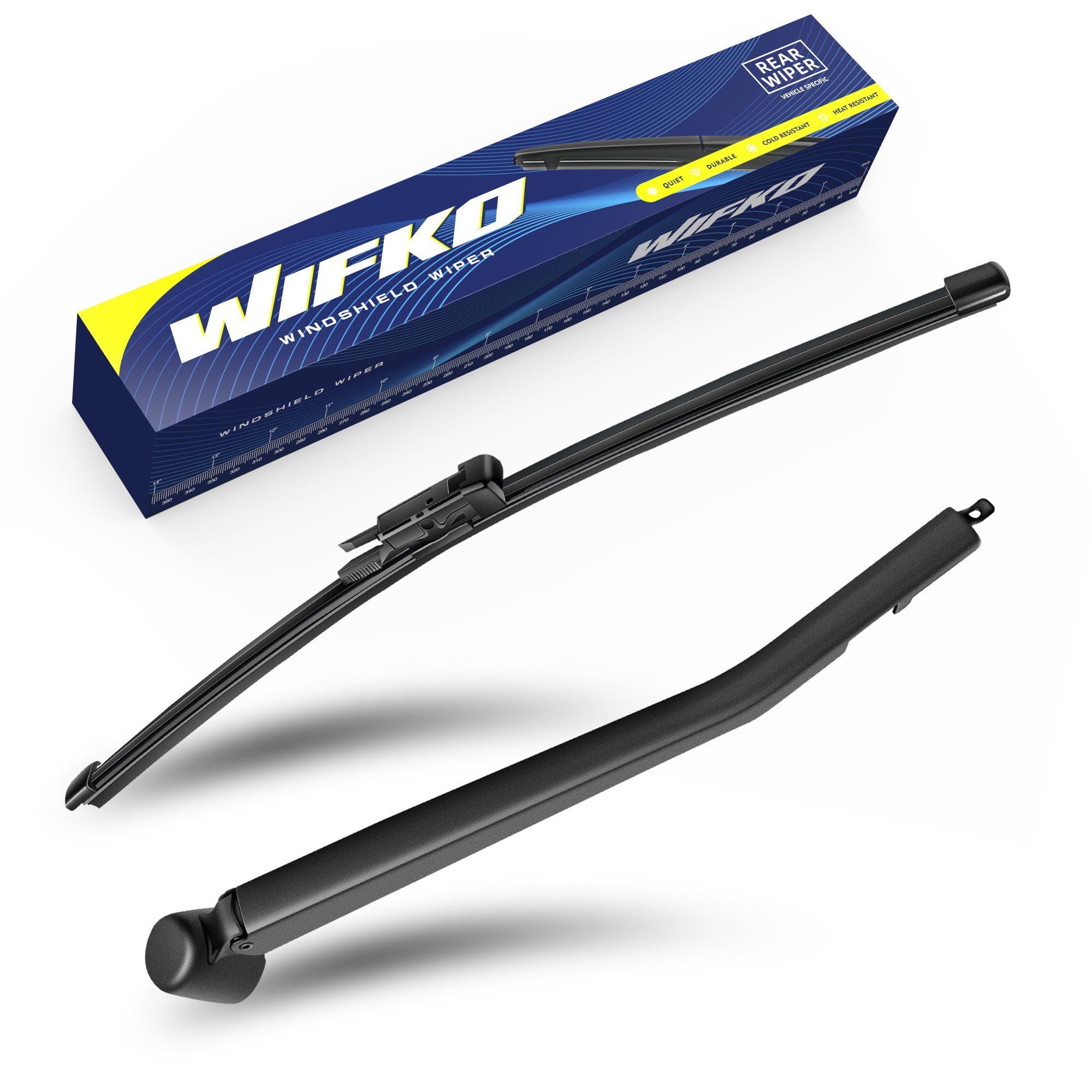 Wifko Heckwischerarm Scheibenwischer Wischblattsatz für BMW X1 E84 2009-2015, Wischerarm Hinten Scheibenwischer Wischer Set, Heckscheibenwischer, Set für Heckwischer