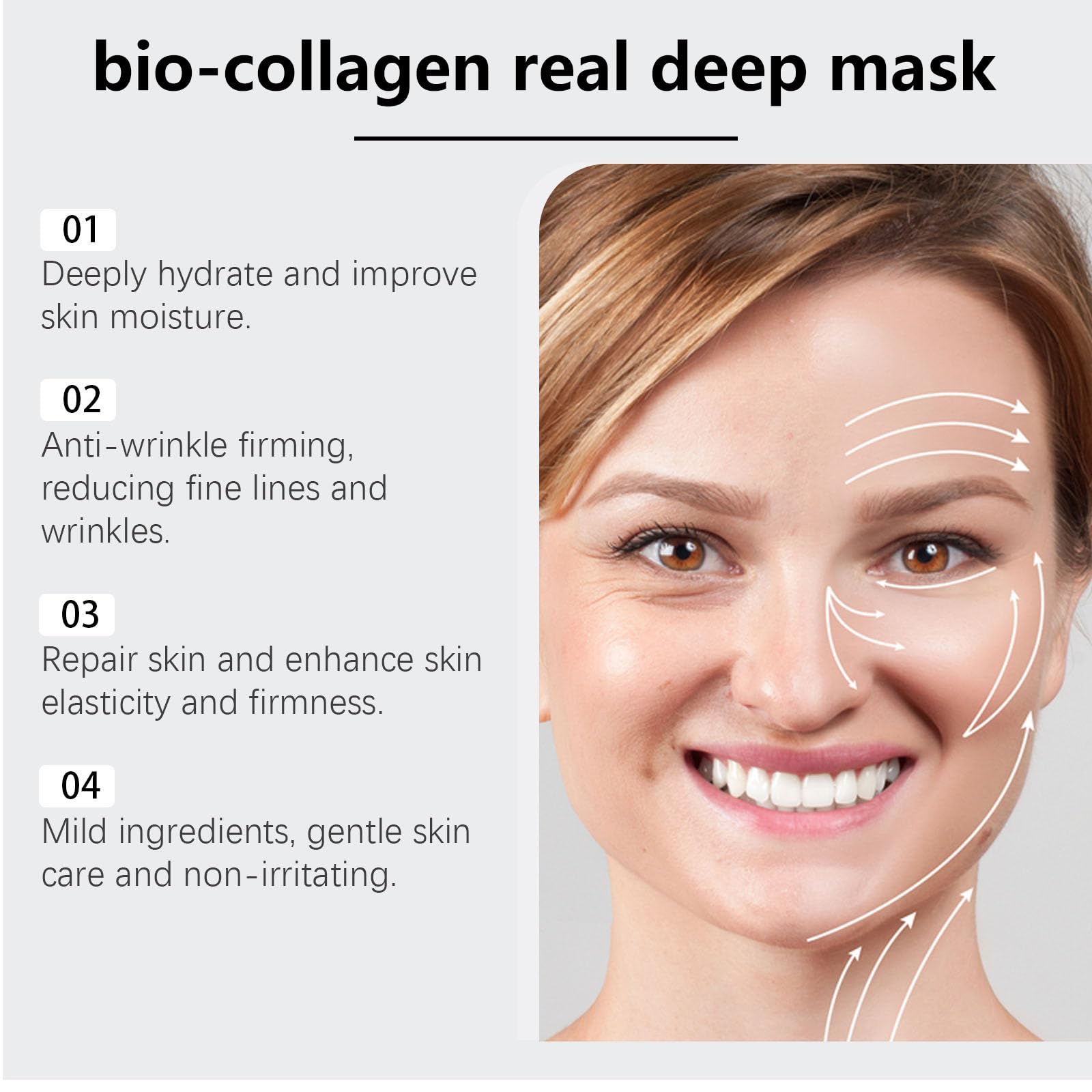 Maschera viso Nifora, maschera profonda con bio-collagene, maschera viso al collagene notturna, maschera rassodante al collagene, idratazione intensa e nutrizione della pelle, minimizzazione dei pori