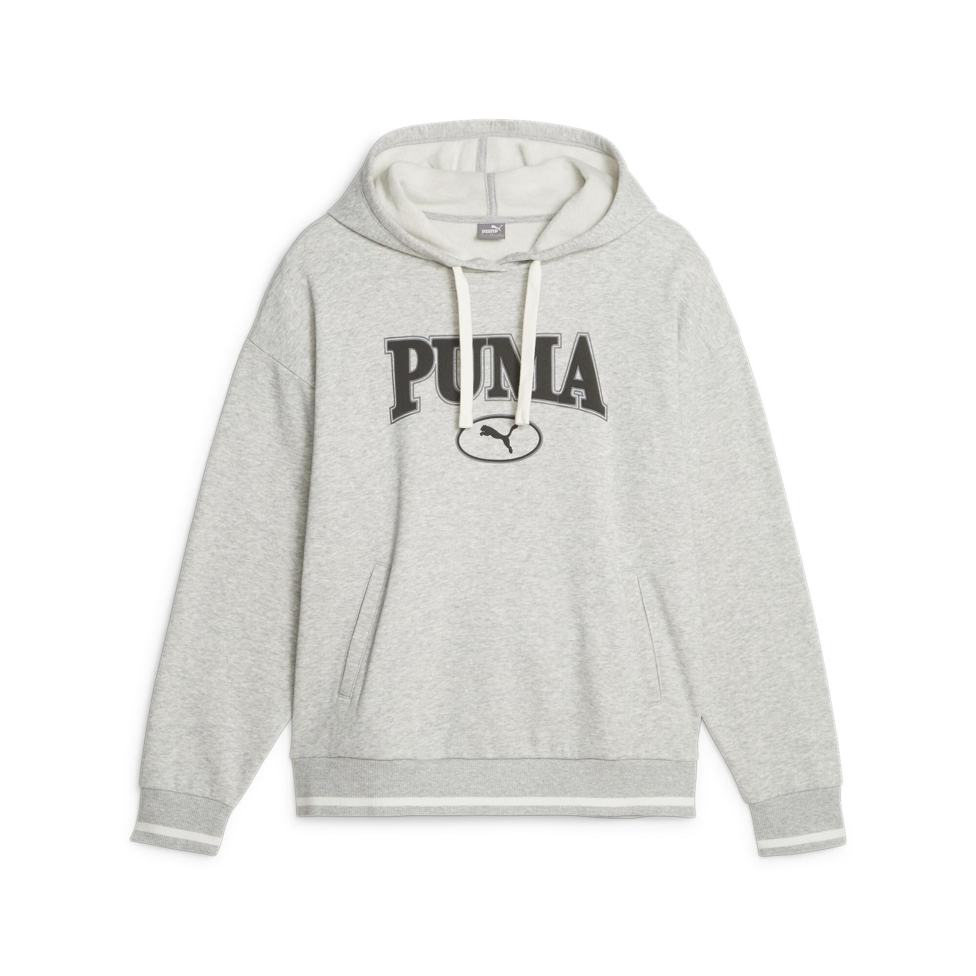 PUMA Squad Hoodie FL Brand Sweatshirt Grey