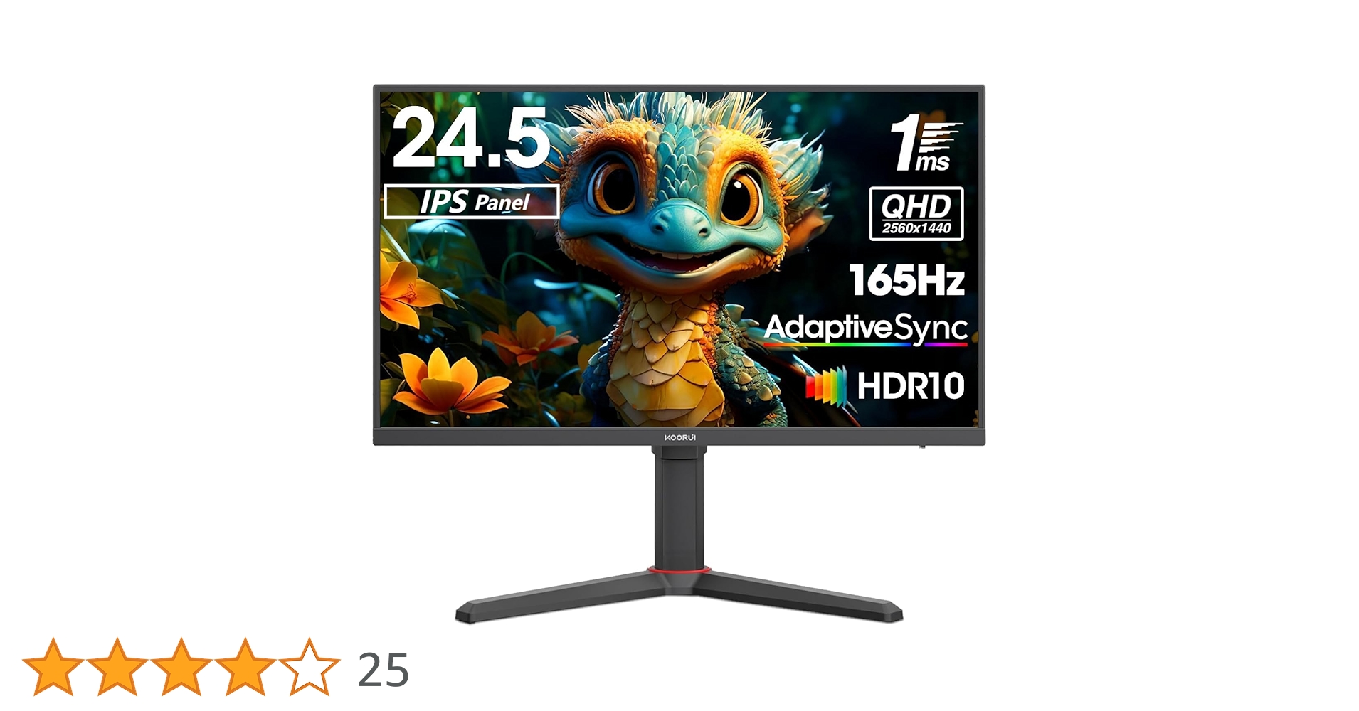 KOORUI ゲーミングモニター 24.5インチ 楽天市場】【抽選で最大100%ポイントバツク！】【10%OFFクーポン