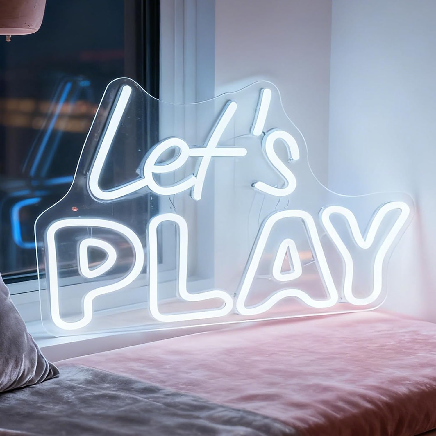 You Are Like Really Pretty White LED Neon Sign, USB Powered Dimmable Decorative Neon Light Home Living Room Girl Bedroom Vanity Wall Table Decor Party Gift 16.9 x 9.1 In