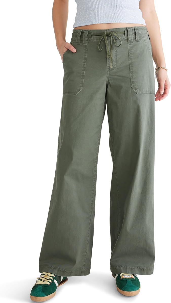 Aeropostale Women's Low Rise Baggy Wide Leg Jean