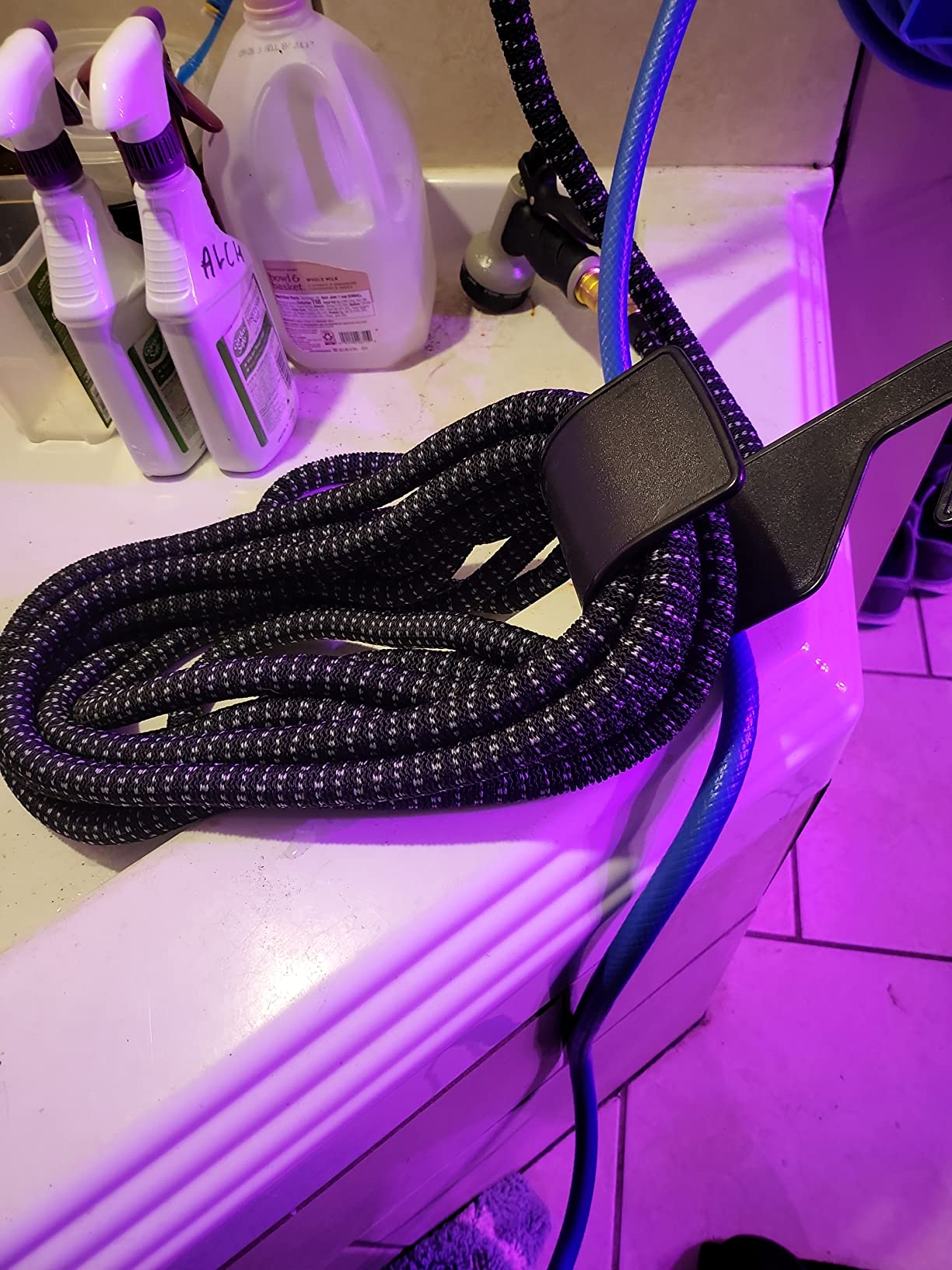 9/mo Finance Zoflaro Garden Hose 100ft, Expandable Water Hose 100 feet with 10 Function Spray