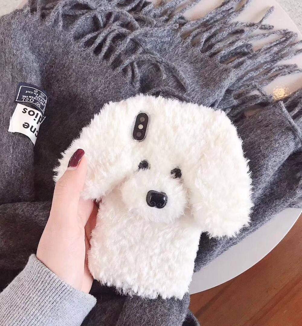 Losin Compatible With Iphone Xr Case Cute Plush Furry Dog