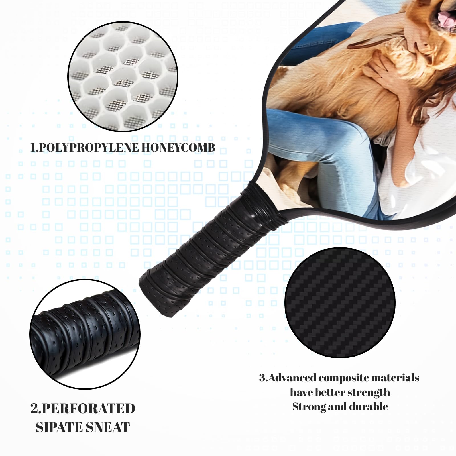 Raquette de pickleball | Raquette de pickleball personnalisée - SZX Raquette de pickleball | Raquette de pickleball personnalisée - SZX