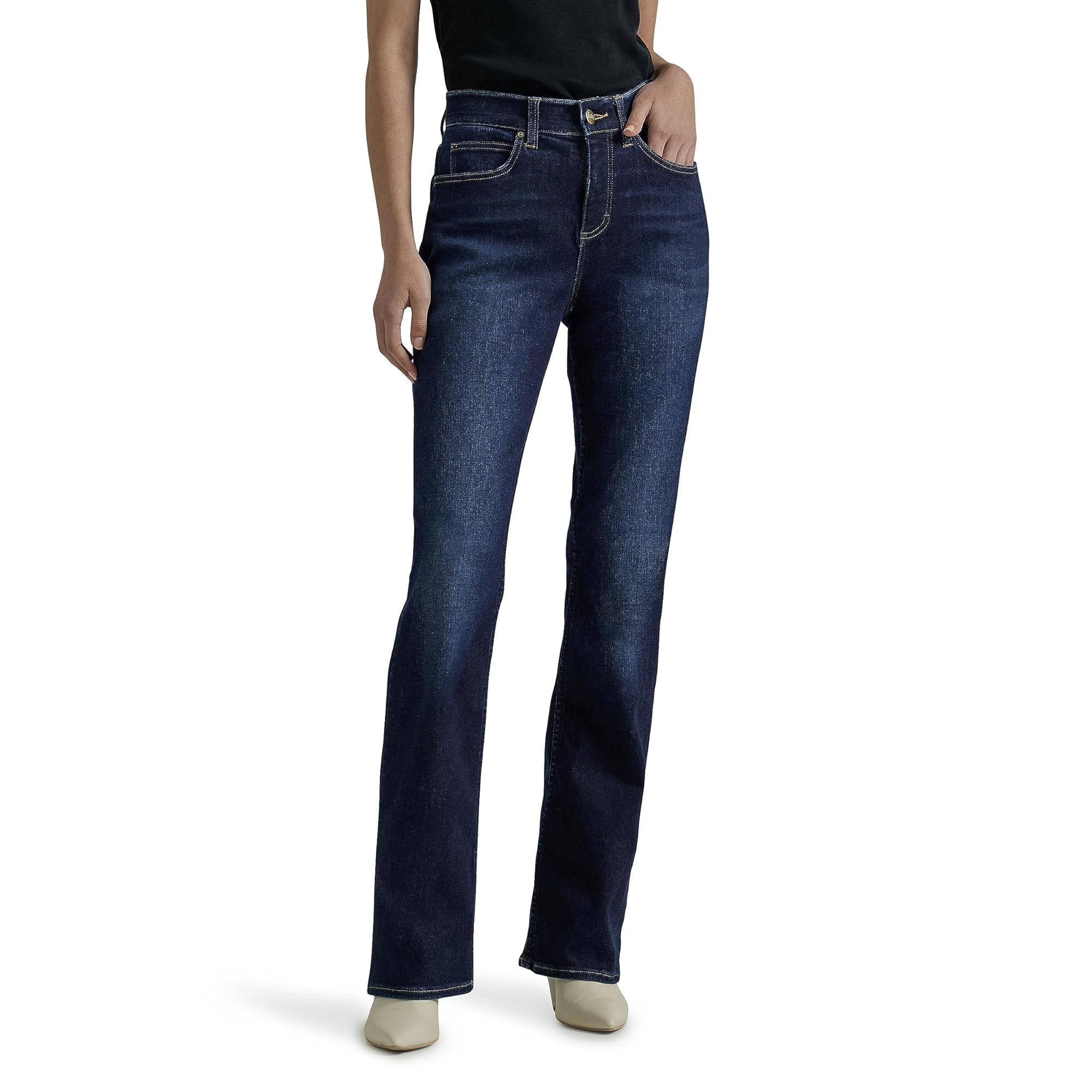 Lee Women's Main Thrill Ultra Lux Comfort With Flex Motion Bootcut Jean, 18 Short