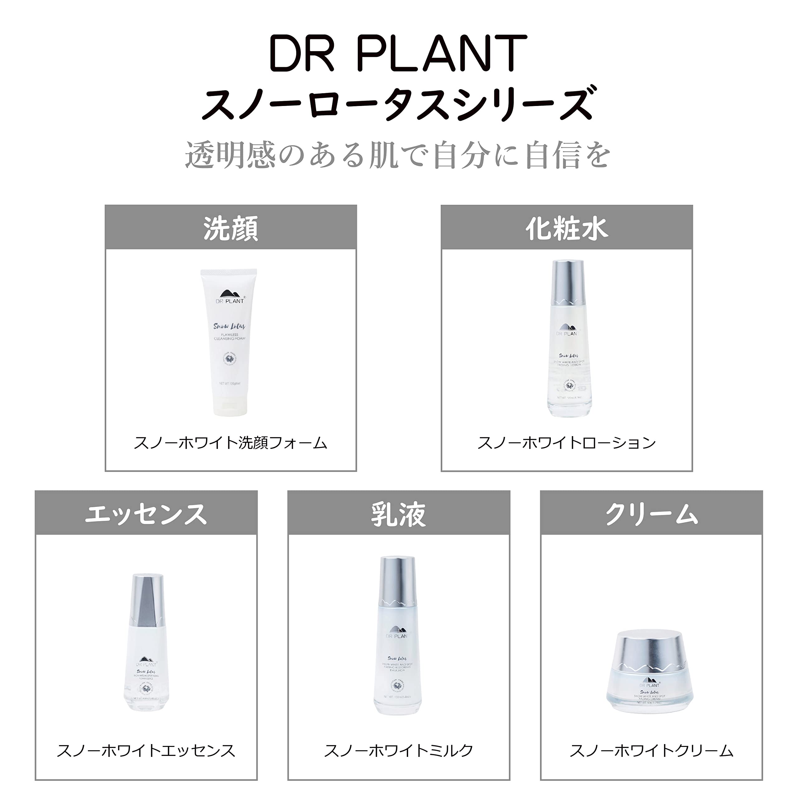 DRPLANT スノーホワイト ローション乳液 美容液 3点セットx10 日本製