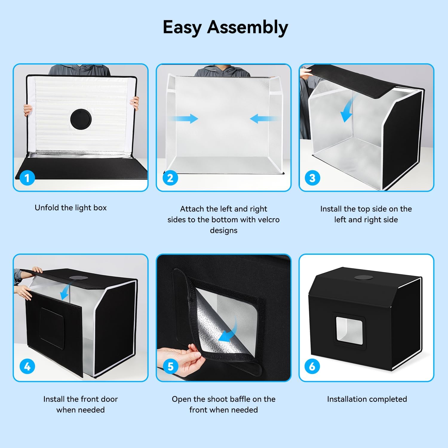 24"x16" Photo Studio Light Box Photography: Takerers 672 LED Large Lightbox for Product with Remote Control, Professional 3000-6500k Dimmable Background Shooting Tent Kit with 4 Color Backdrops