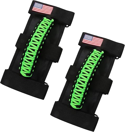 Miniatura 32 de Asas de agarre de barra de agarre con luz para Jeep Wrangler Accesorios TJ JK JL YJ Unlimited Rubicon Sahara 2 puertas 4 puertas Jeep Gladiator JT