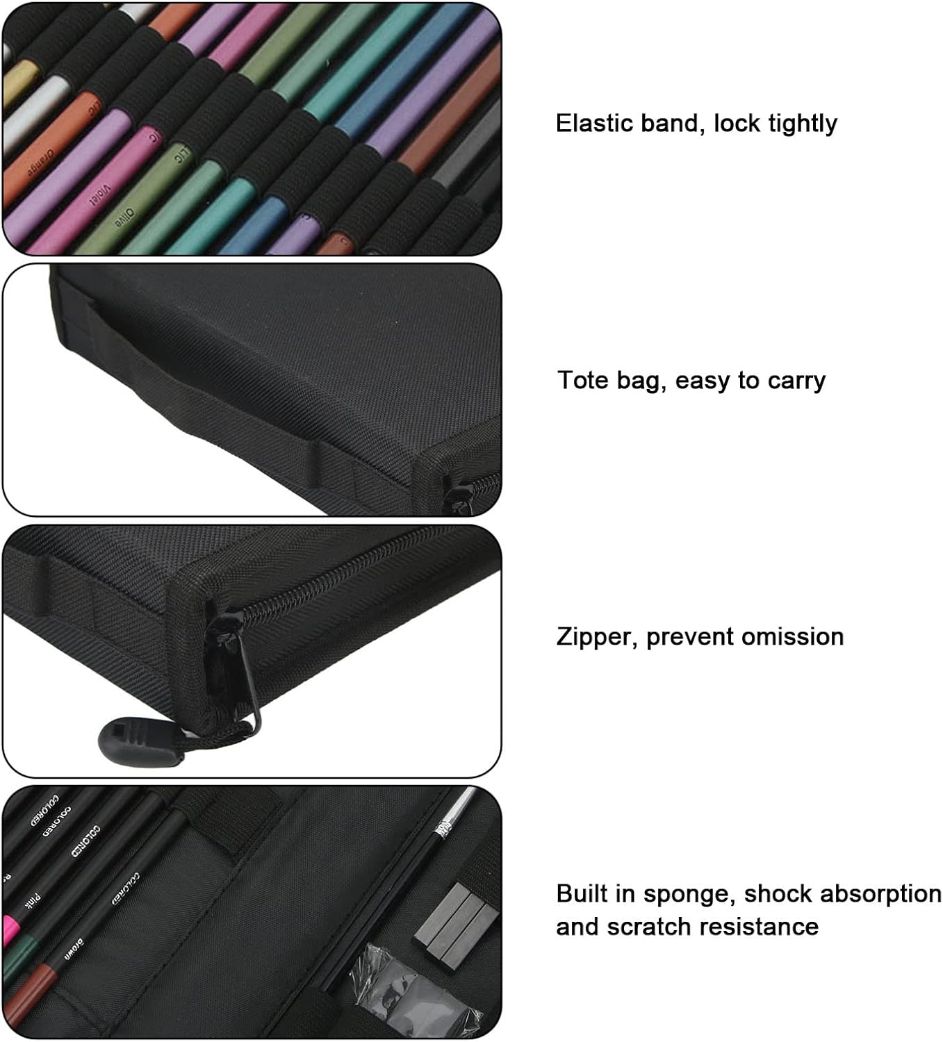82Pcs Drawing Set Sketching Sketch Pencil Drawing Set, Sketch Pencil Set Kit, Professional Art Sketch Supplies with Sketching Tools Include Colored, Graphite, Charcoal Pencils