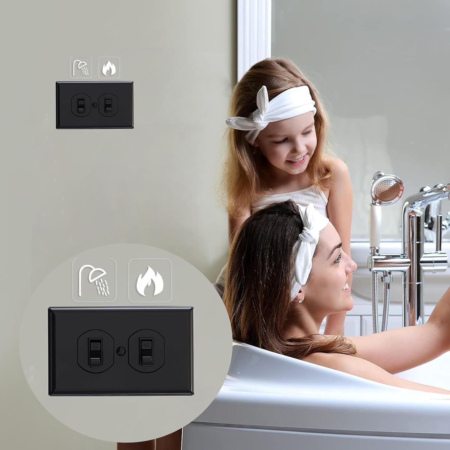 Light Switch Labels Stickers Peel and Stick White 578 Pcs image 5