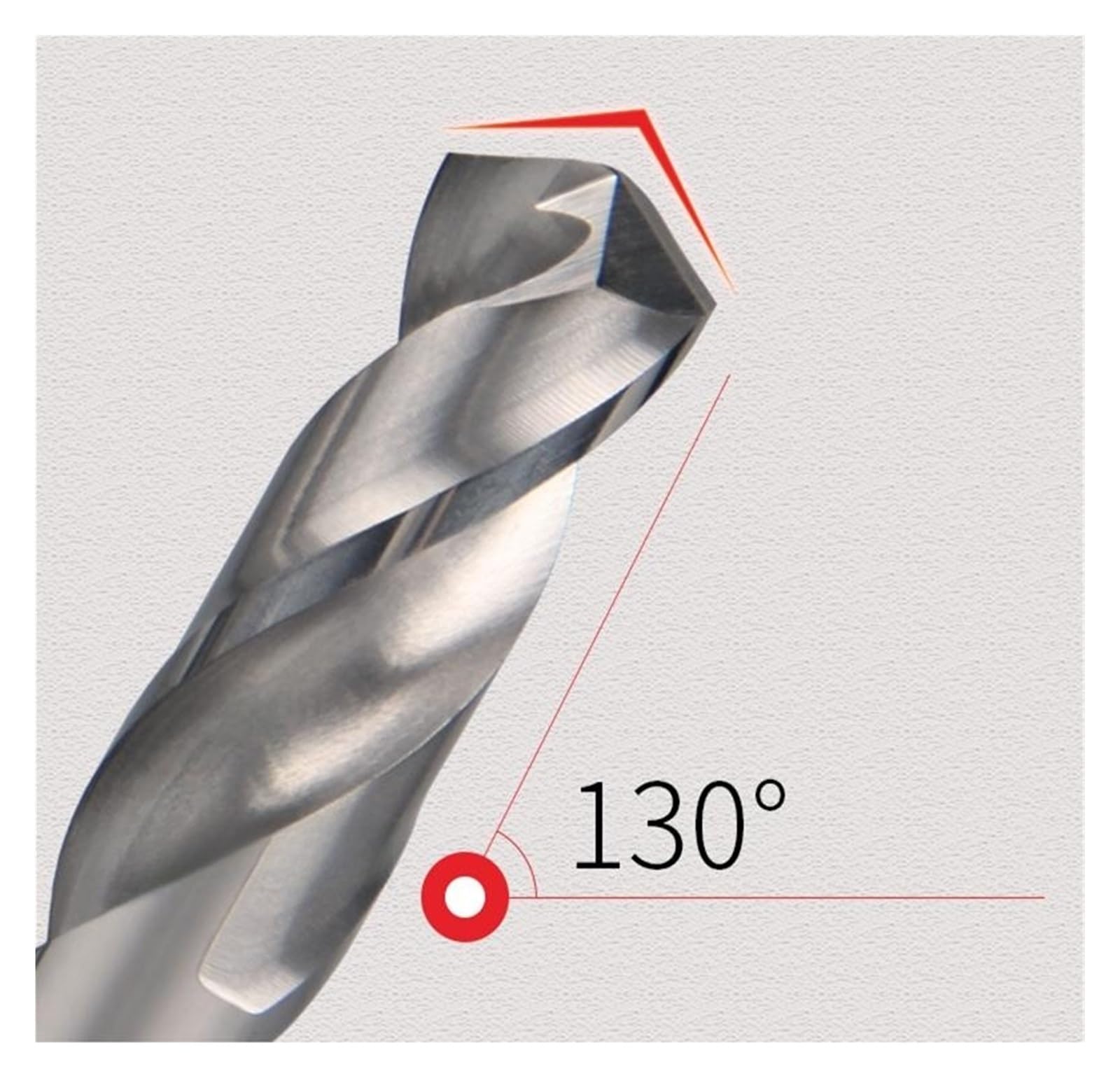 Hartmetall-Legierung Bohrer aus Wolframstahl Super Hart Edelstahl HRC50 Bohrer Solide Gerader Griff for Turm (Color : /, Size : 10.5mm)