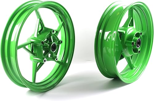 Arashi Front and Rear Wheels Rims for Kawasaki Z900 2017-2022 Motorcycle Replacement Accessories Green 2018 2019 2020 2021