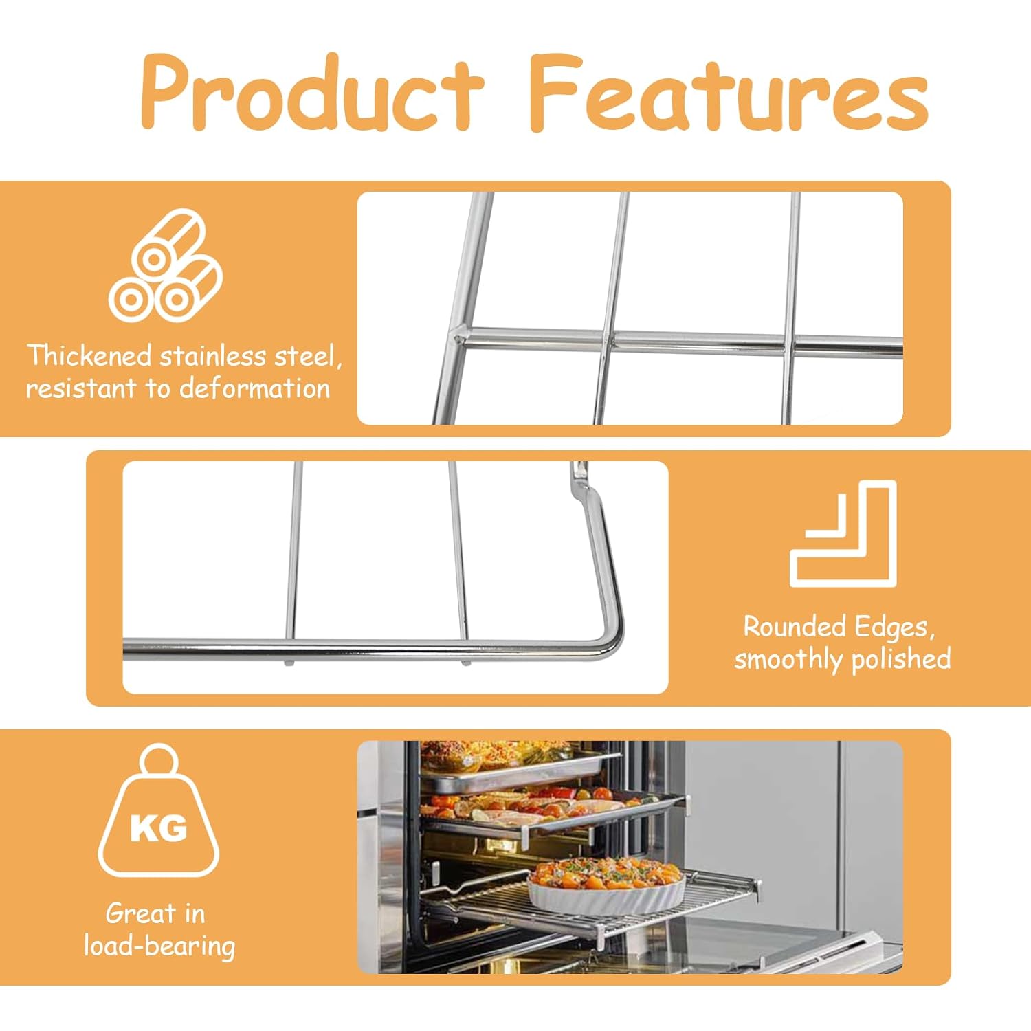 316067902 for Electric Range Oven Rack (22-7/8" x 16-1/4") Replacement for 402, AH437923, EA437923, PS437923 Compatible with Multiple Models Oven Rack