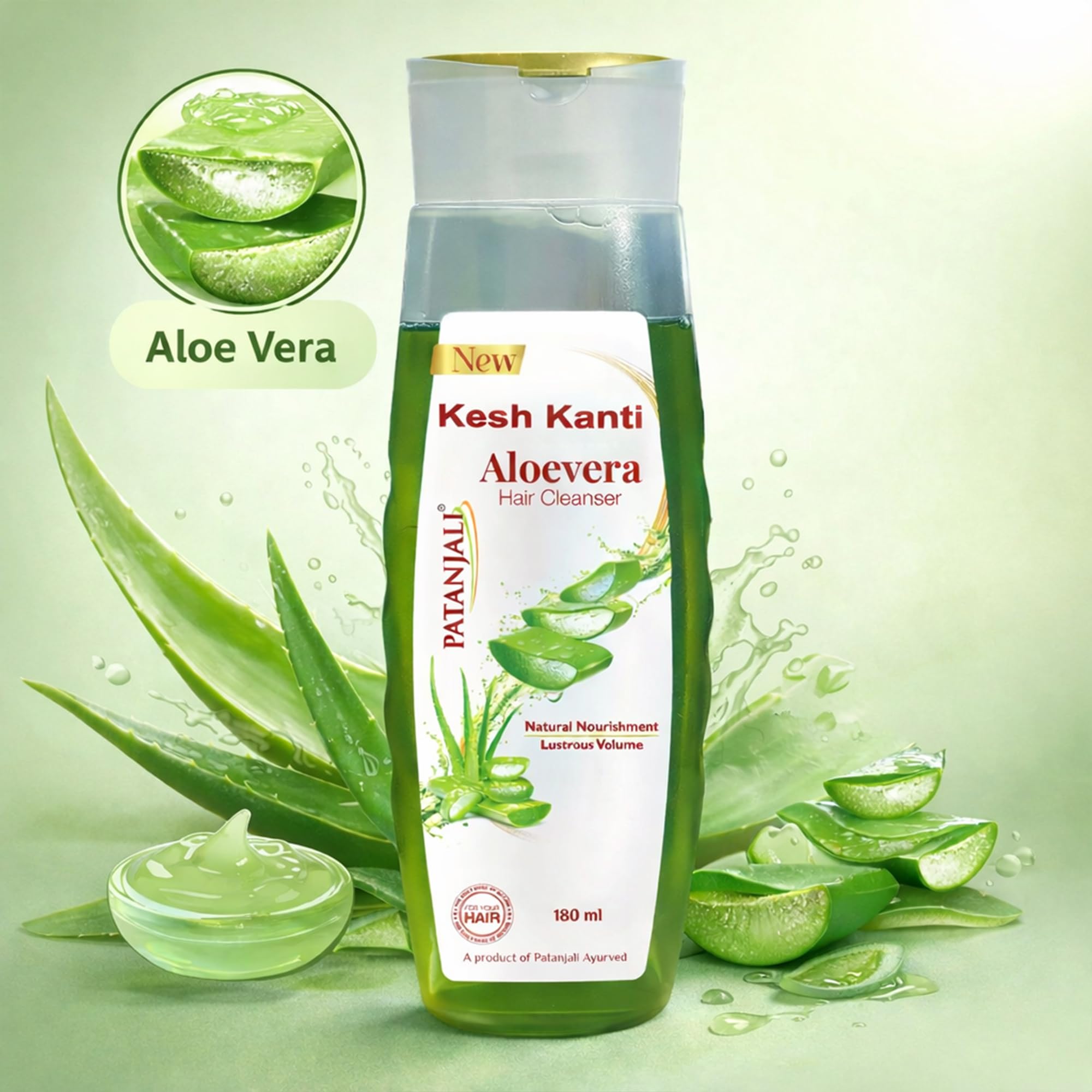 Amazon.com : patanjali Kesh Kanti Aloevera Hair Cleanser 180ml