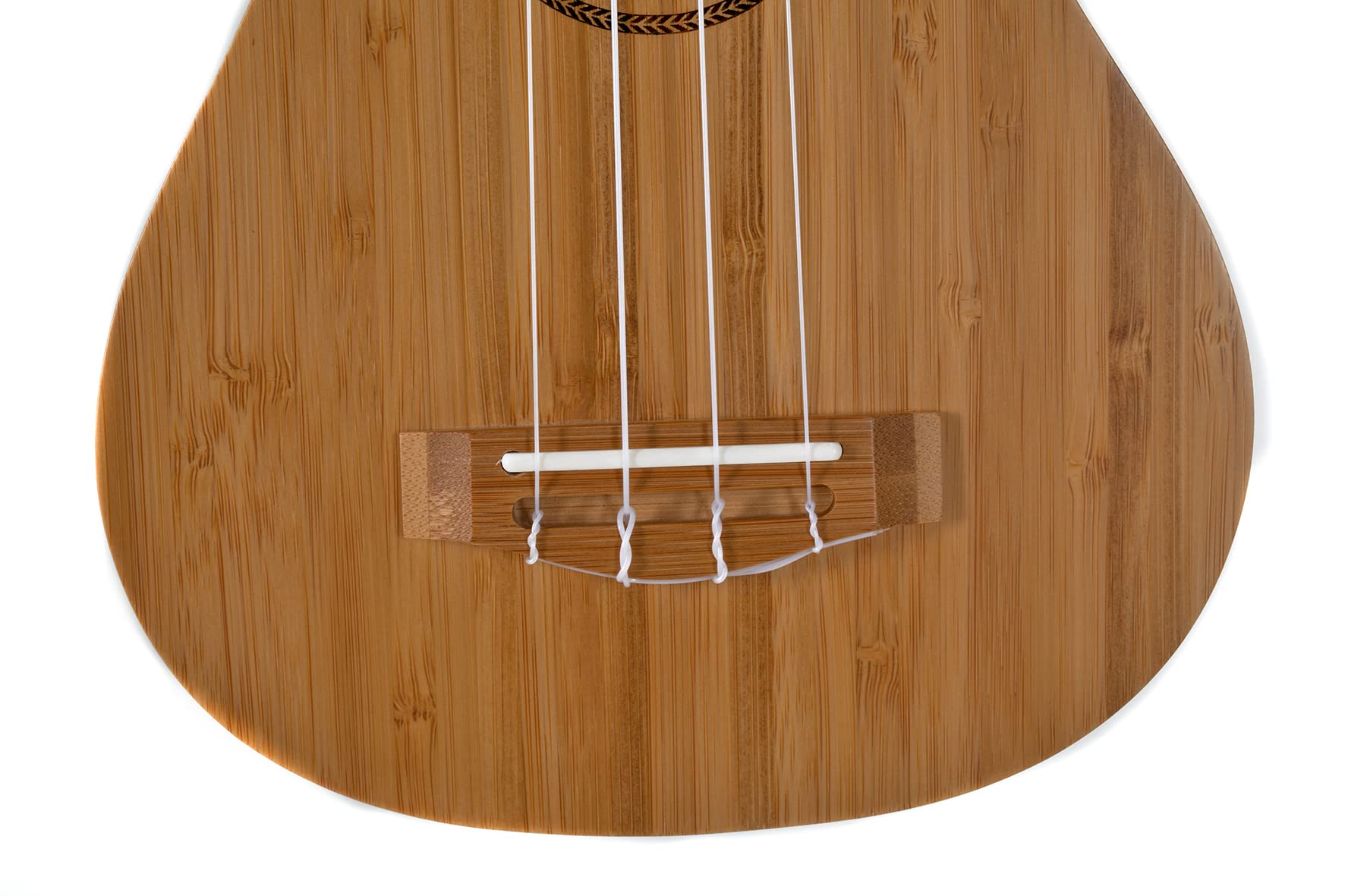 GEWA Soprano Ukulélé Manoa Bambou Électro-Acoustique - Bambou massif - Naturel satiné - Préampli UCT-2 - incl. Gig Bag rembourré - K-SO-BBE