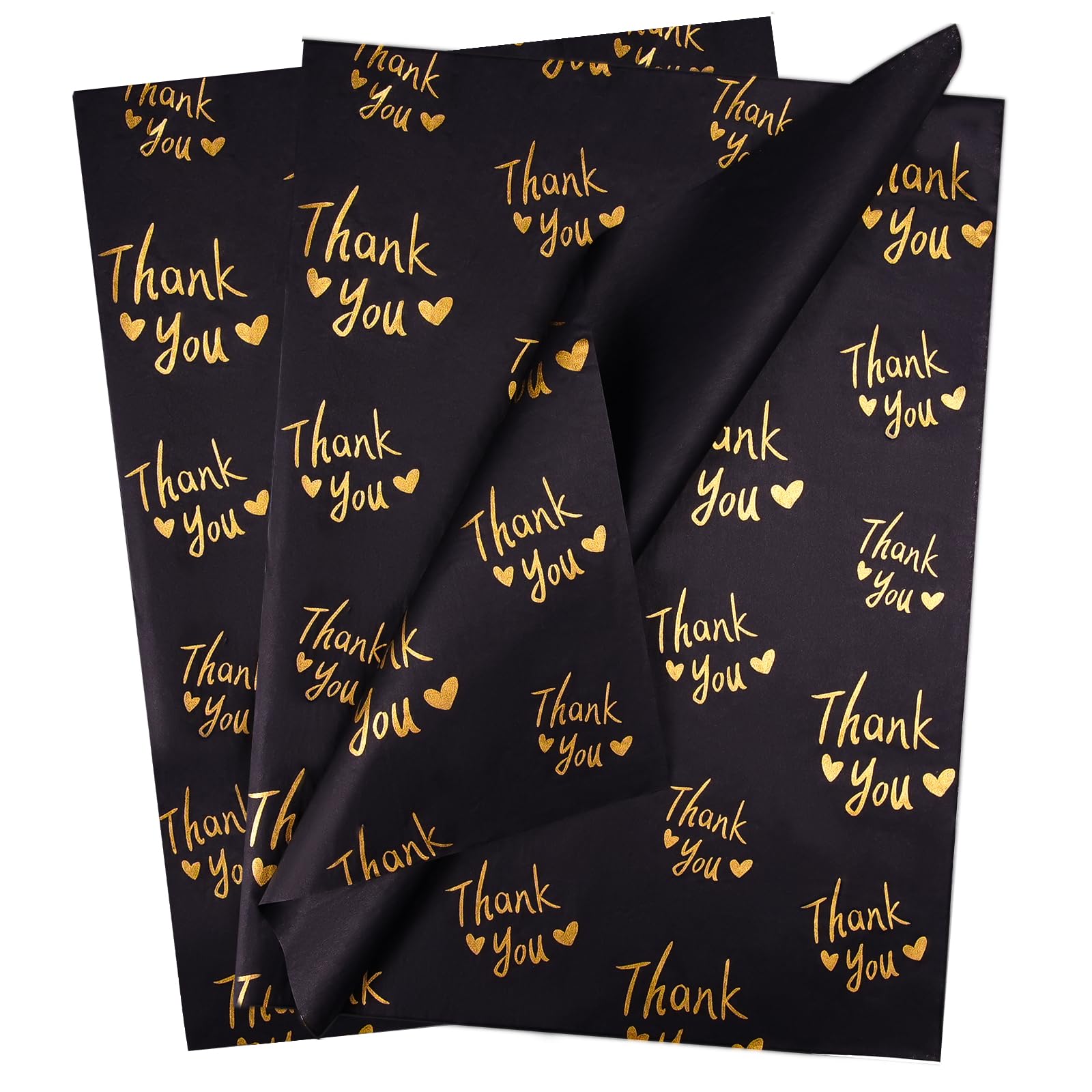 Tissue Paper for Gift Bags 60 Sheets 70×50cm Wrapping Tissue Paper Sheets for Gift Packaging Filler Art Crafts DIY Birthday Wedding (Black, 70X50cm)