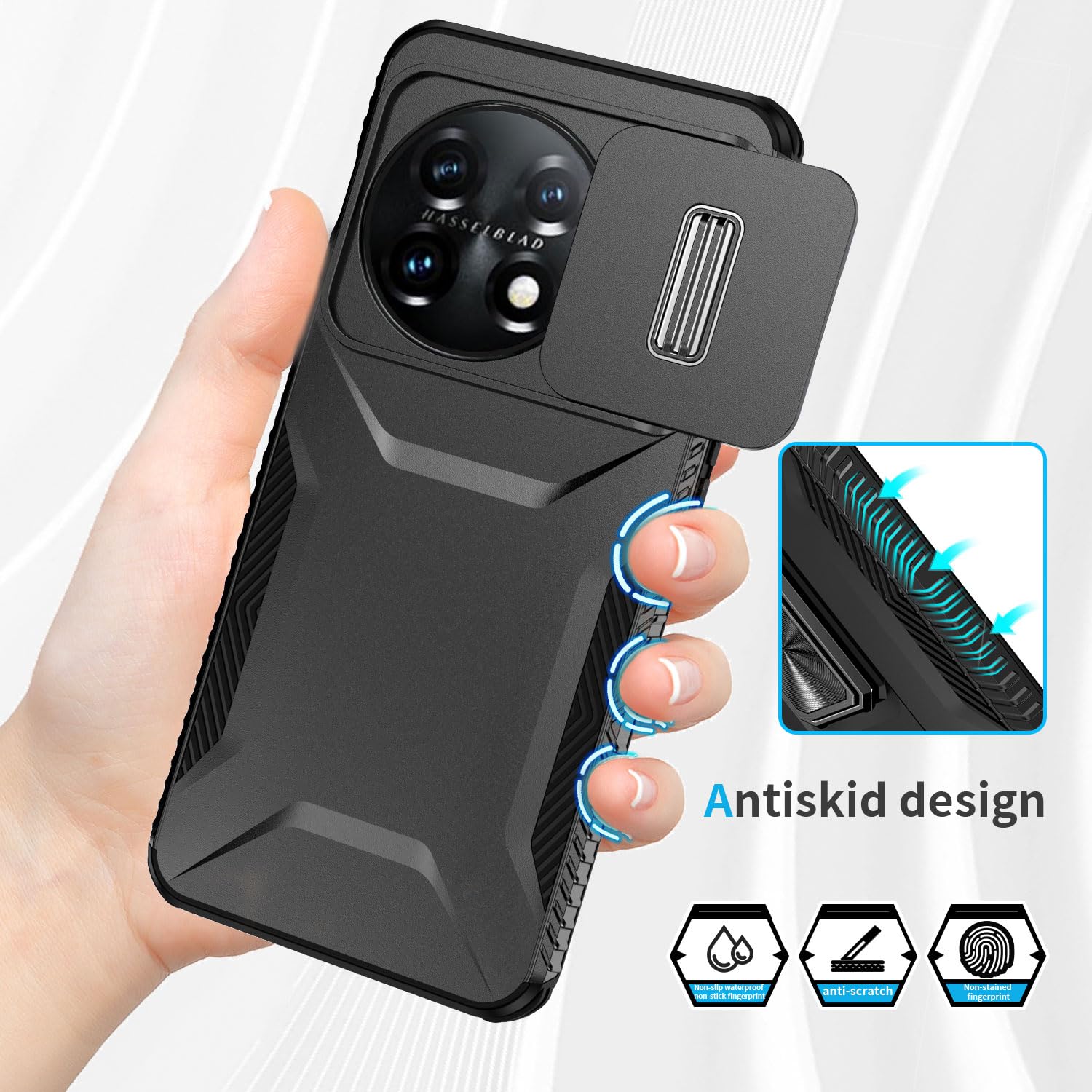 Yerebel Coque Pour OnePlus 11, One Plus 11 5G PHB110 Avec