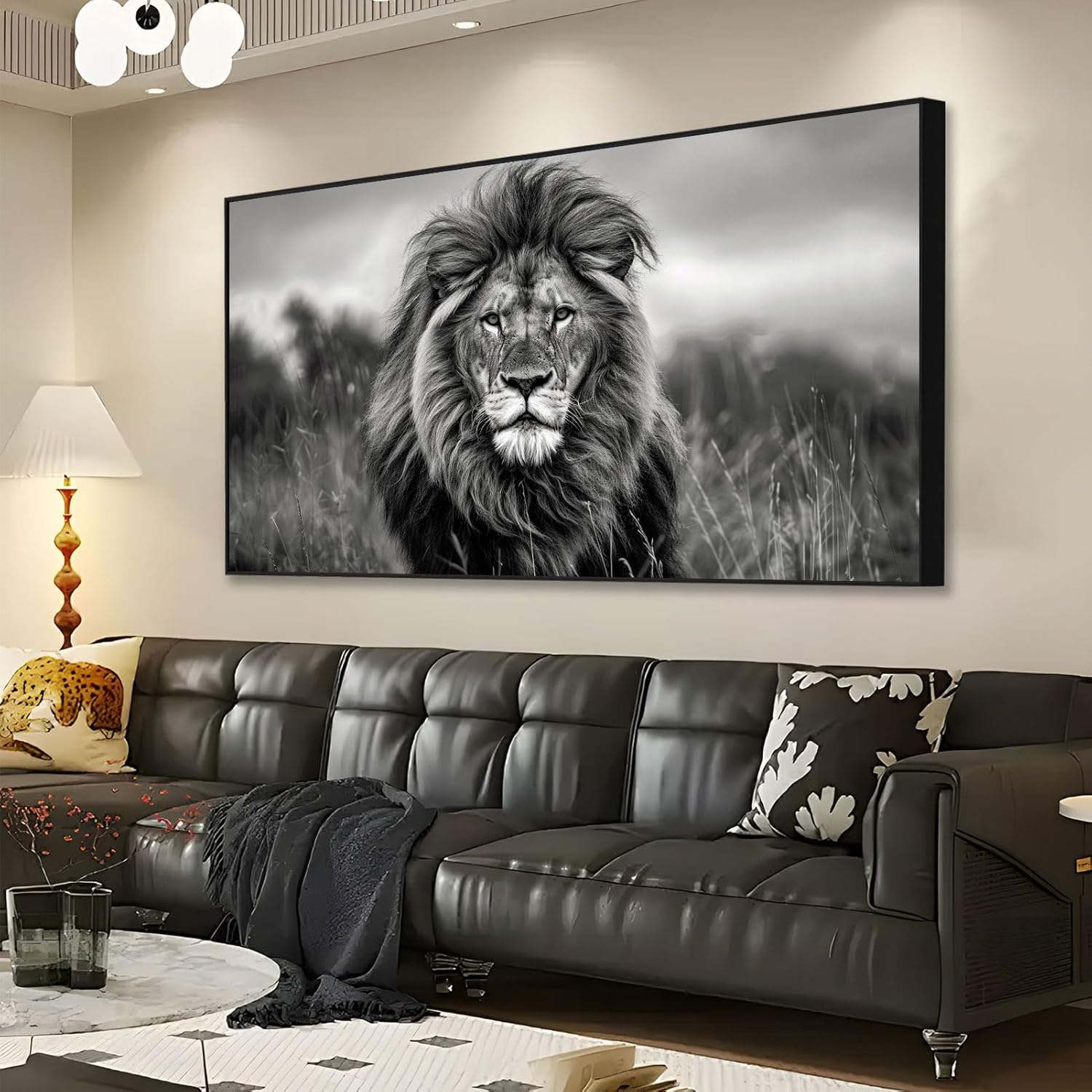 Majestic Lion Canvas Wall Art African