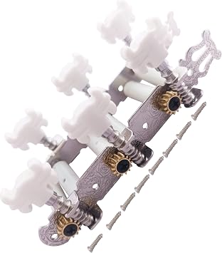 Classical Guitar String Machine Heads Tuning Pegs Keys Tuners Set, Butterfly Button 3L 3R