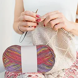 Fio colorido para crochê macio, mistura de nylon e algodão, ideal para iniciantes, tricô, projetos de bricolage e artesanato