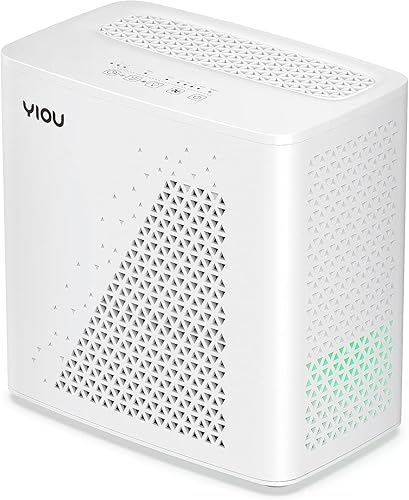 YIOU Purificador de aire para el hogar, habitación grande de hasta 547 pies cuadrados, filtro de aire True HEPA H13 de 20 dB, limpiador de olores