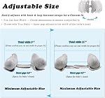 Inchant Adjustable Travel Pillow for Infant, Portable Head Neck Pillow for Infant Car Seat for Newborn, Stroller Headrest Pillow for Infants, Comfortble Toddler Neck Pillows for Swing, Grey