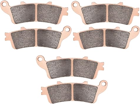 Front and Rear Sintered Brake Pads replacement for Honda GL1800 GL 1800 A Goldwing F6B Deluxe 2001 2002 2003 2004 2005 2006 2007 2008 2009 2010 2011 2012 2013 2014 2015 2016 2017