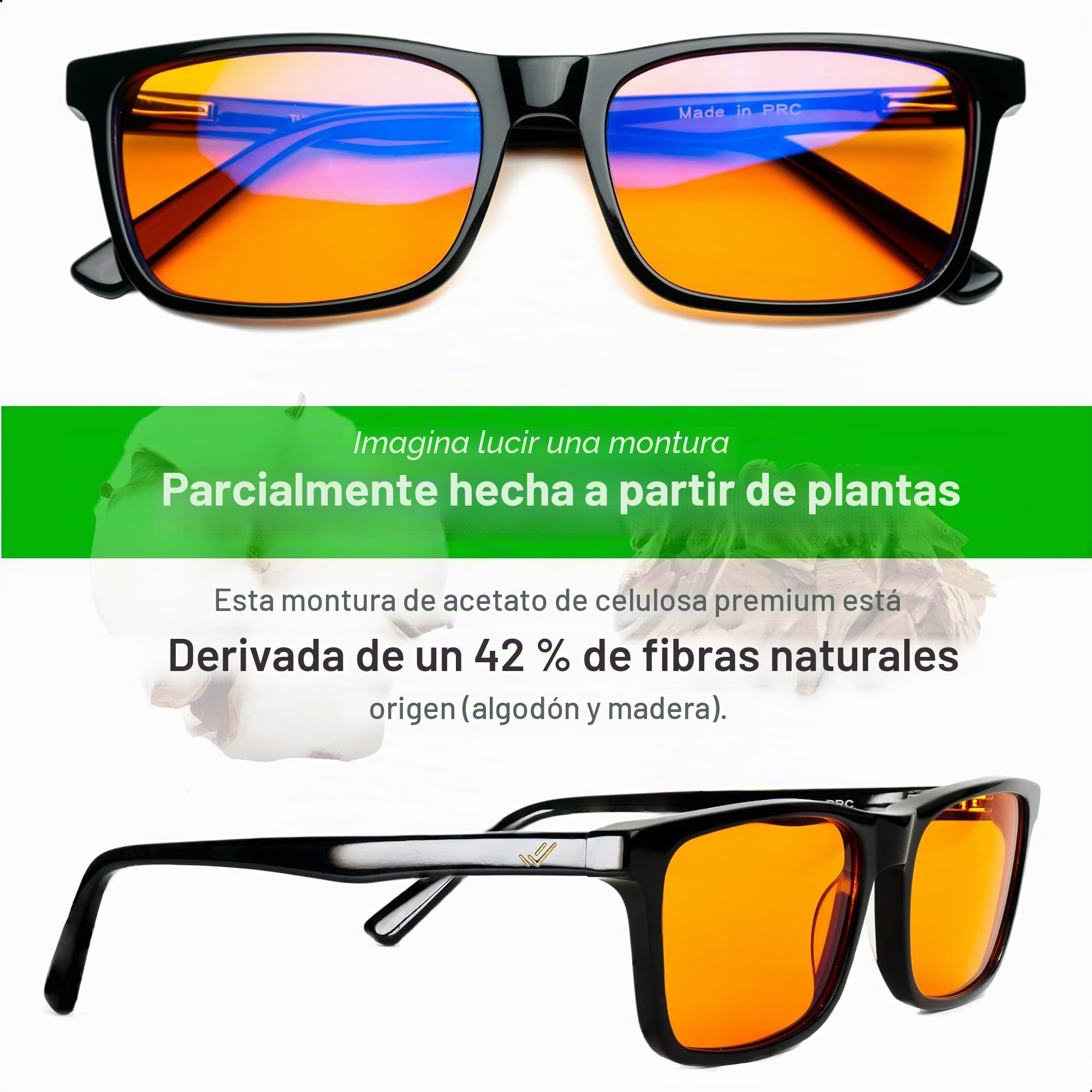 Amber Blue Light Blocking Glasses for Sleep - Computer Glasses - Orange Blue Light Glasses - Amber Glasses to Block Blue Light - Sleep Glasses Blue Light Blocking - Amber Blue Blockers for Men & Women