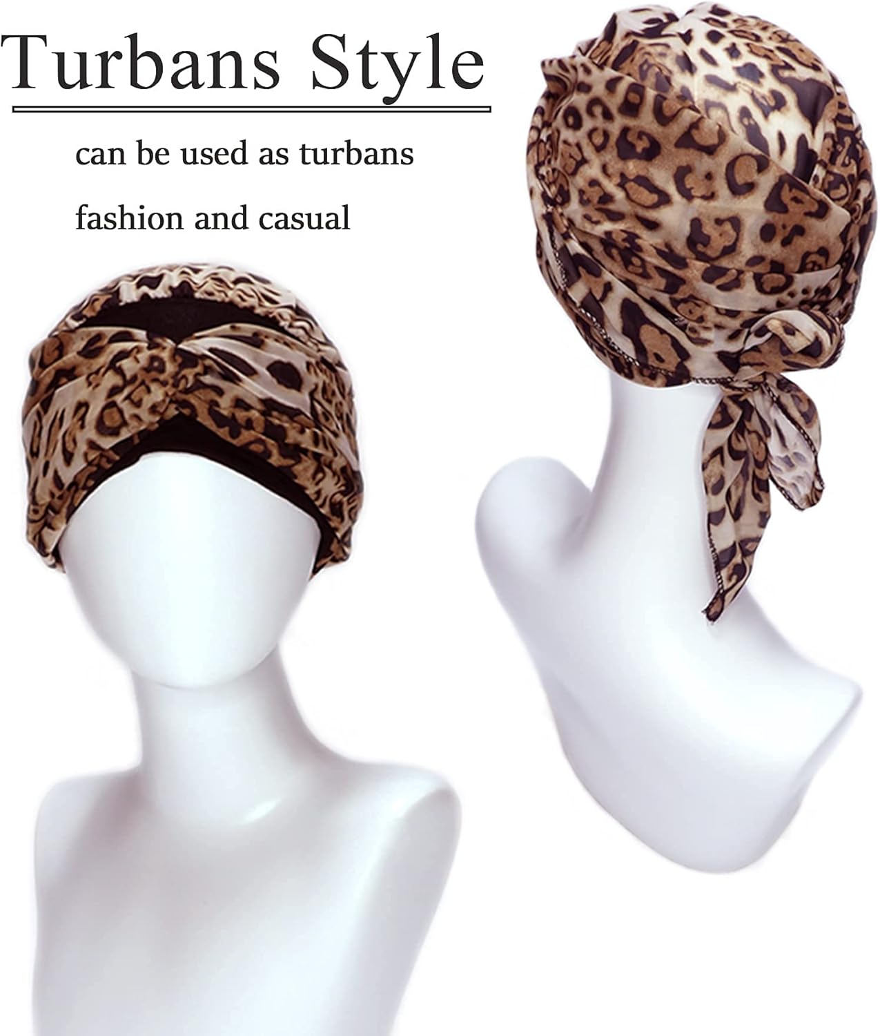 Headwear for Women Sleep Beanie Head Scarf for Bald Wraps Cancer Hats Turbans