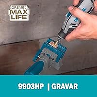 Vista 3 de Dremel 9903HP Max Life 1/8" (3.2mm) High Performance Tungsten Carbide Carving Bit, 1 Rotary Accessory