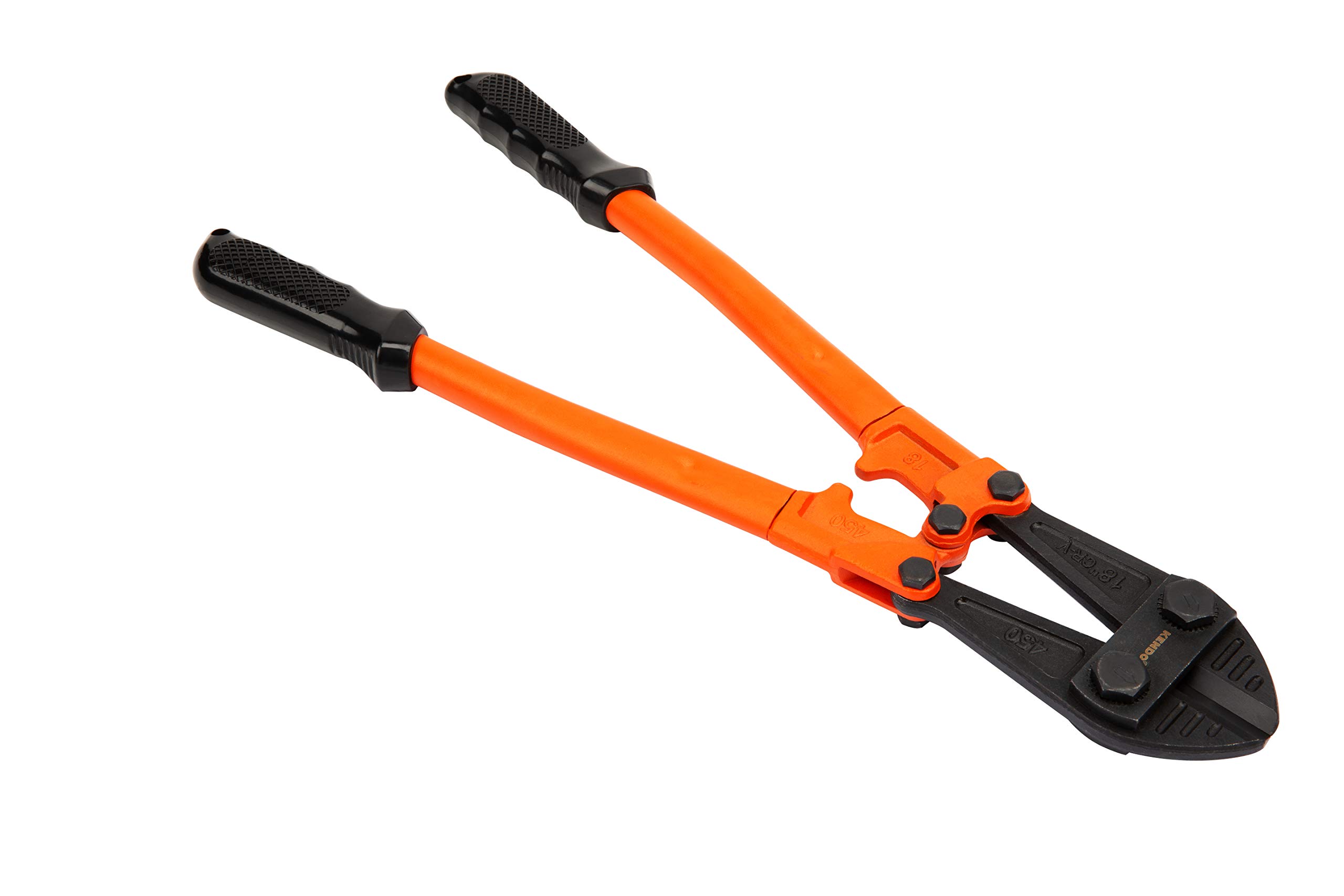 KENDO Bolzenschneider – Länge: 450 mm – Schneidleistung (Ø): Max. 8 mm – 40 HRC – Extra gehärtete Schnittkanten – Hochwertiger Chrom-Vanadium-Stahl
