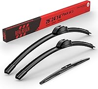 Vista 128 de BERG REGEN 22"+19" Limpiaparabrisas con juego de repuesto trasero de 10 pulgadas para Mazda CX-3 2016 2017 2018 2019 – Calidad genuina del OEM