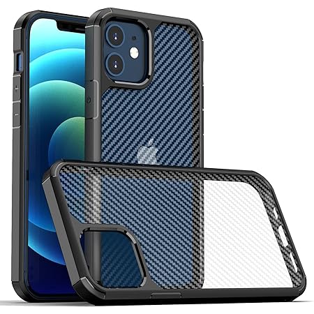 Amazon Co Jp Amazon 限定ブランド Sukato Iphone12 Mini 用 ケース バンパーケース 半クリア カバー 半透明 カーボン デザイン 耐衝撃 指紋防止 擦り傷防止 マット仕上げ エアクッション ワイヤレス充電対応 ストラップホール付き 家電 カメラ