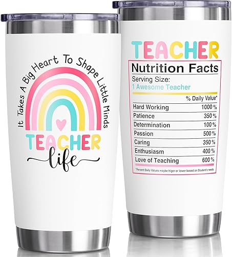 Miniatura 8 de Fimibuke Regalos de Navidad para profesores de parte de estudiantes, vaso de 20 onzas, regalos para apreciación del profesor, los mejores regalos