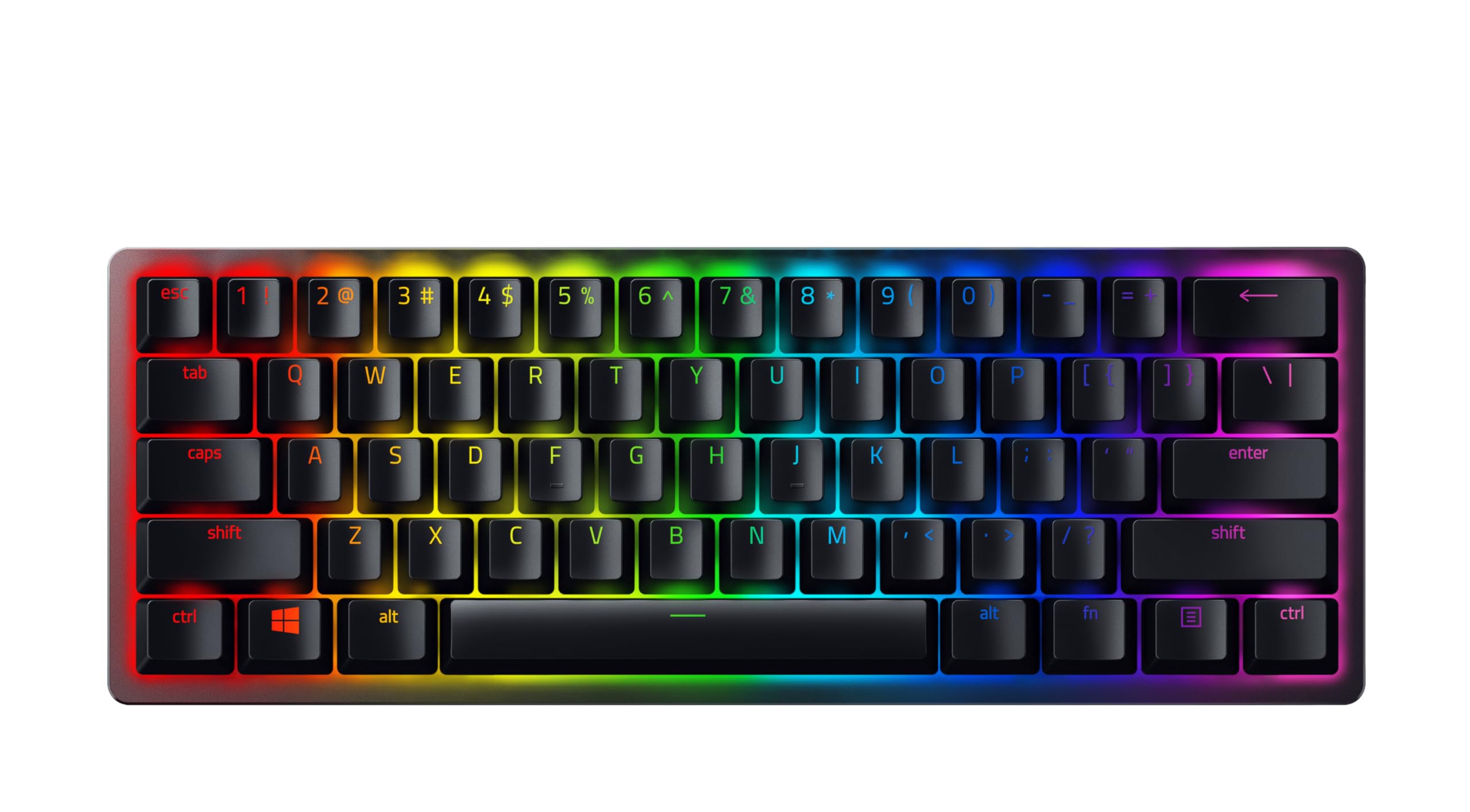 Juego de actualización de Razer con teclas PBT + cable en espiral (120 teclas PBT Doubleshot, cable USB-C a USB-A, cable de fibra trenzada) Disposición US | Negro