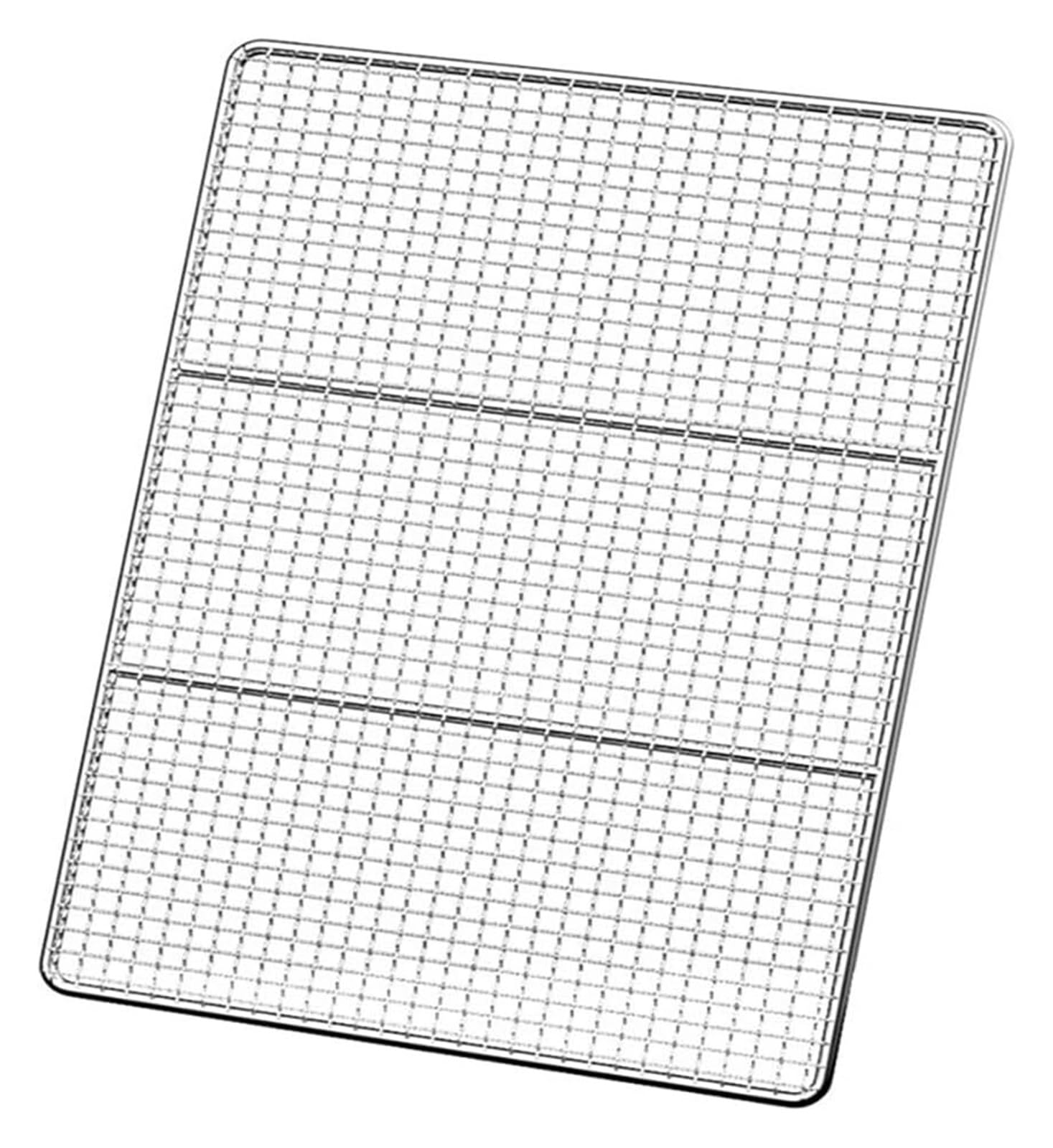 Rejilla de barbacoa de acero inoxidable de gran tamaño para costillas, rejilla redonda multiusos para fogatas (tamaño: 62 x 26 cm)