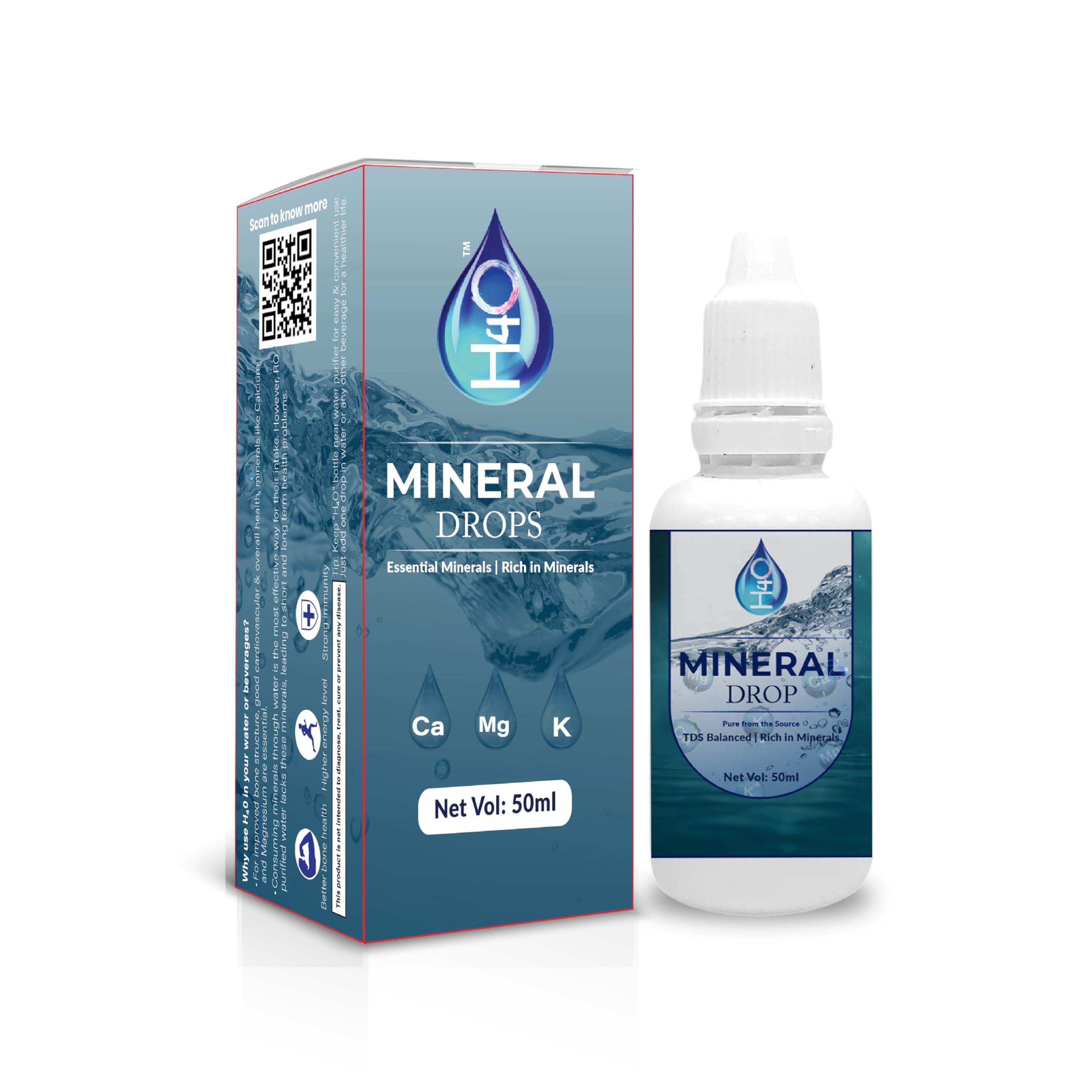 H4O: TDS-enhancing mineral drops for RO water (Pack of 4). Say goodbye to fatigue and body aches. Great Alternative to Calcium, Magnesium and Potassium Tablets. Essential Minerals for 1000 glasses of water.-image-44
