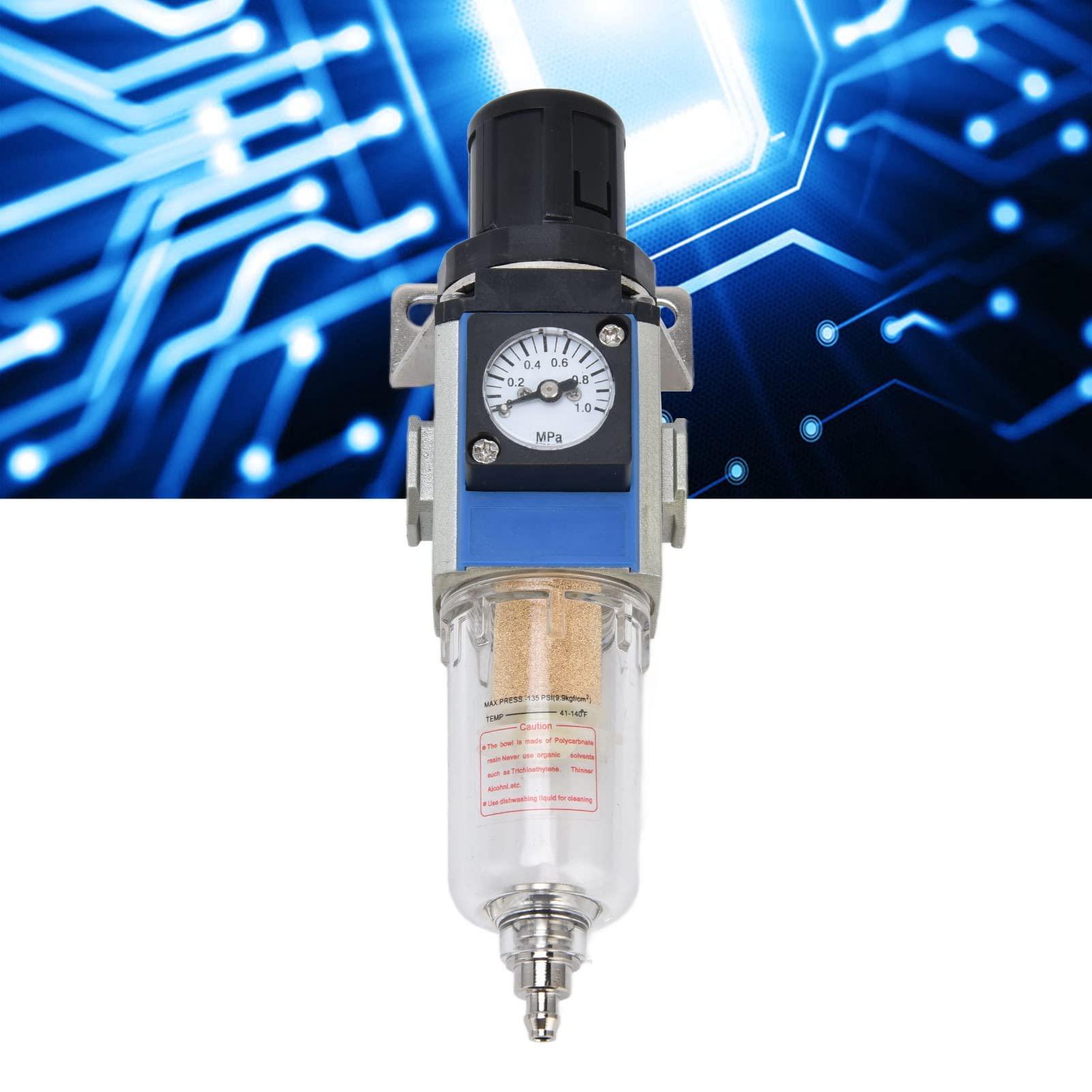 Filtri Dell'Aria con Manometro, Filtri Regolatori di Pressione, Filtri per Compressore D'Aria Ad Alta Precisione, Filtri e Regolatori Combinati per Aria Compressa (GFR200-06)