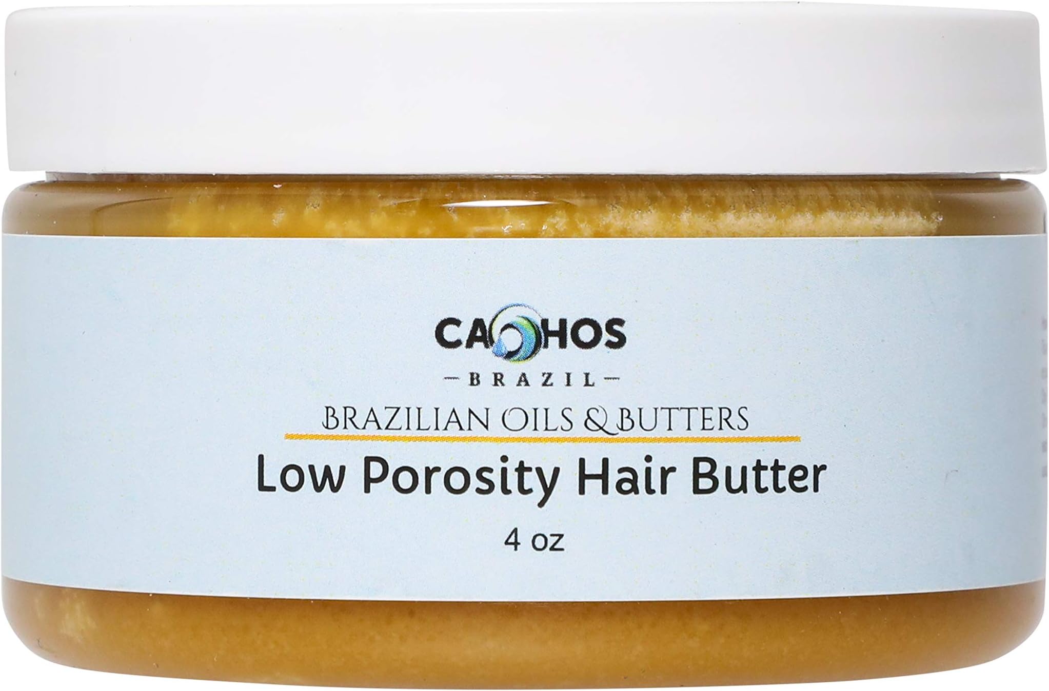 Cachos Brazil Low Porosity Hair Butter (Natural Styler) seal moisture, curl definition & LOC