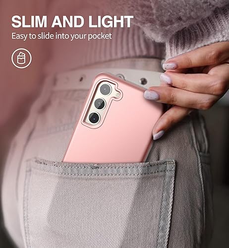 Miniatura 4 de SURITCH Funda para Samsung Galaxy S23, protector de pantalla integrado, protección de doble capa, protección completa, a prueba de golpes,