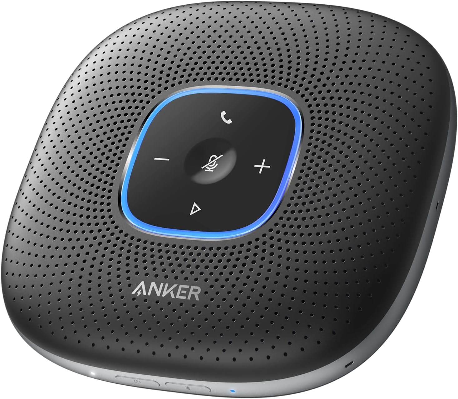 PowerConf Speakerphone, Zoom Certified Conference Speaker with 6 Mics | 360° Enhanced Voice Pickup, 24H Call Time, Bluetooth 5.3, USB C, Compatible with Leading Platforms for Personal Workspaces