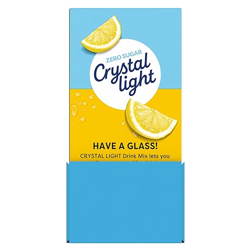 Miniatura 3 de Crystal Light - Mezcla de bebida en polvo con sabor natural a limonada (paquete de 120 unidades, 12 cajas de 10 paquetes para llevar)