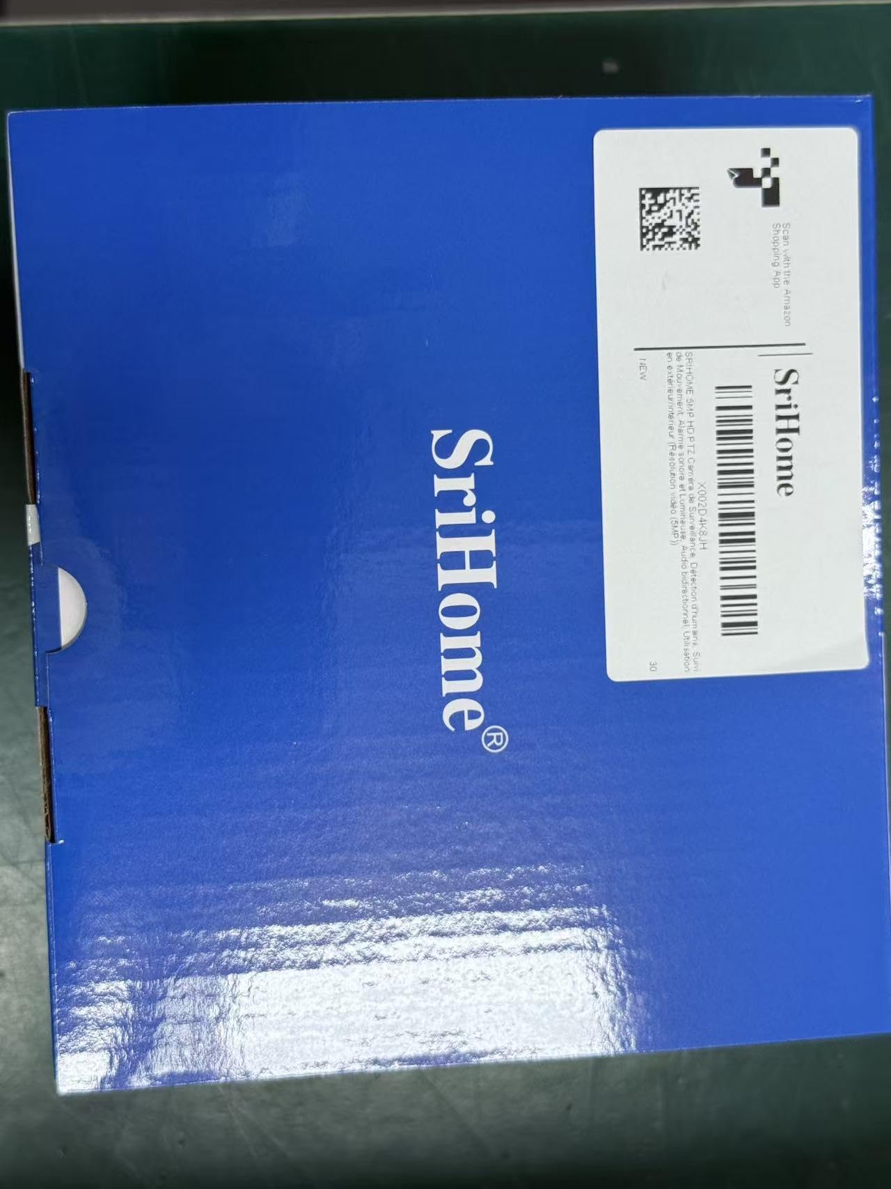 SRIHOME 5MP HD PTZ kamera monitorująca, wykrywanie ludzi, śledzenie ruchu, alarm dźwiękowy i jasny, dwukierunkowy dźwięk, do użytku na zewnątrz/wewnątrz