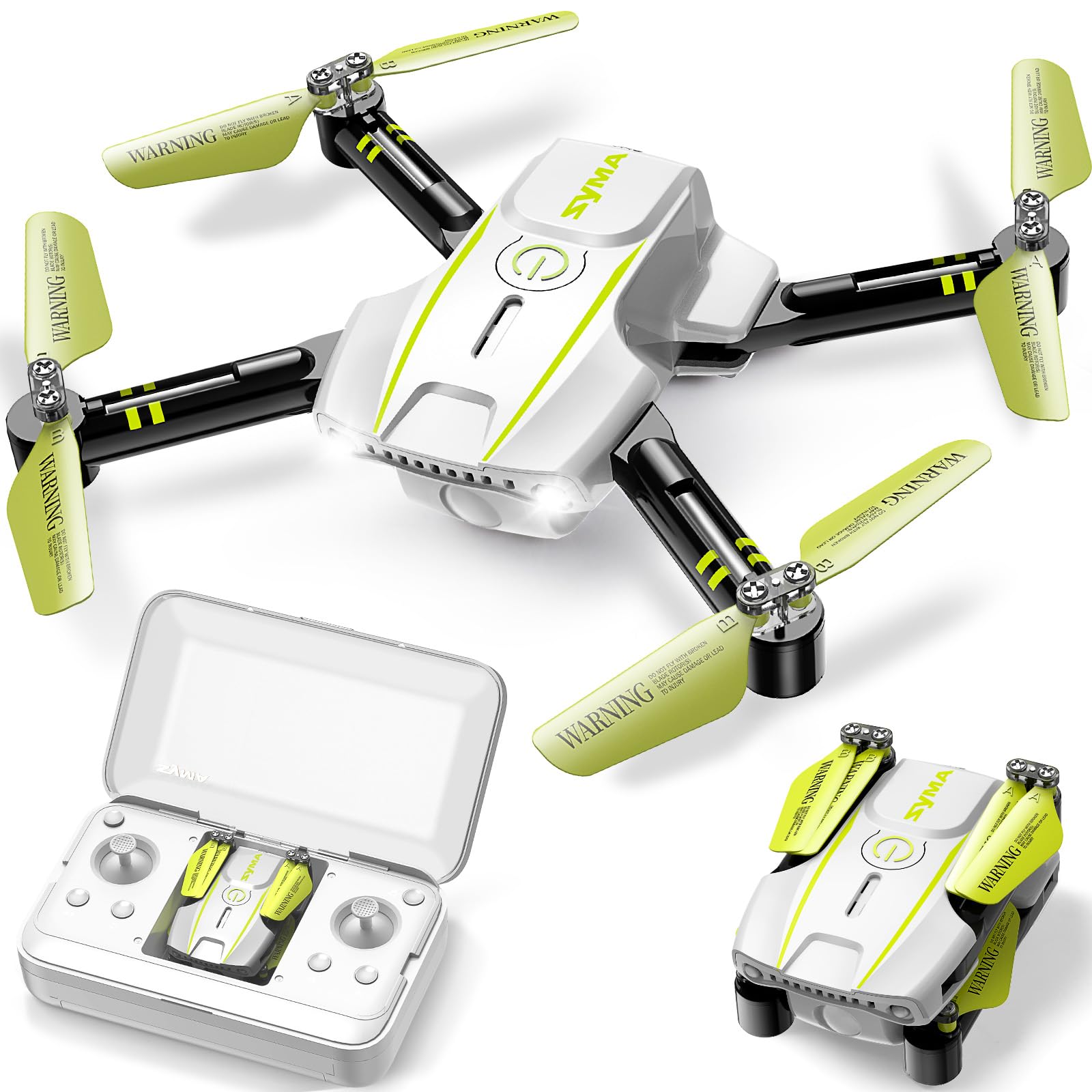SYMA Portable Indoor Mini Drone without Camera for Beginners White