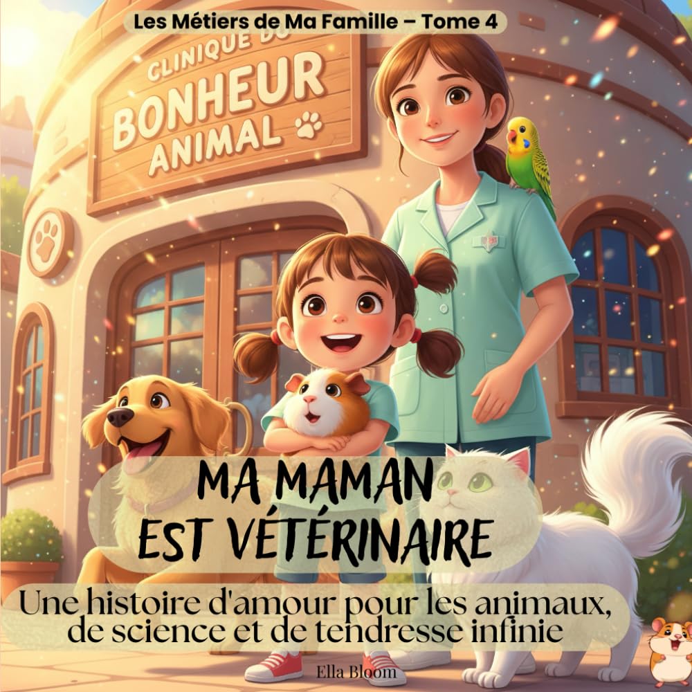 Ma maman est vétérinaire: Album illustré éducatif – Découverte du métier de vétérinaire pour enfants (4-8 ans)