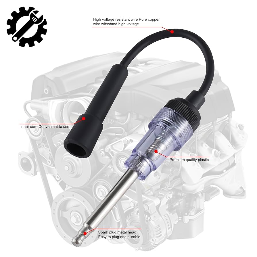 Tester Candele Accensione 6-12V - Controllo Scintilla Per Auto, Moto, Tosaerba E Motoseghe