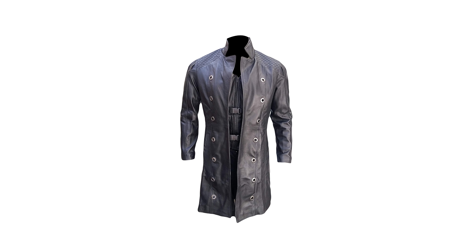 【超希少】1998AW Stone  leather coat Marche Sydney - Human Revolution Deus Ex Black Trench Real