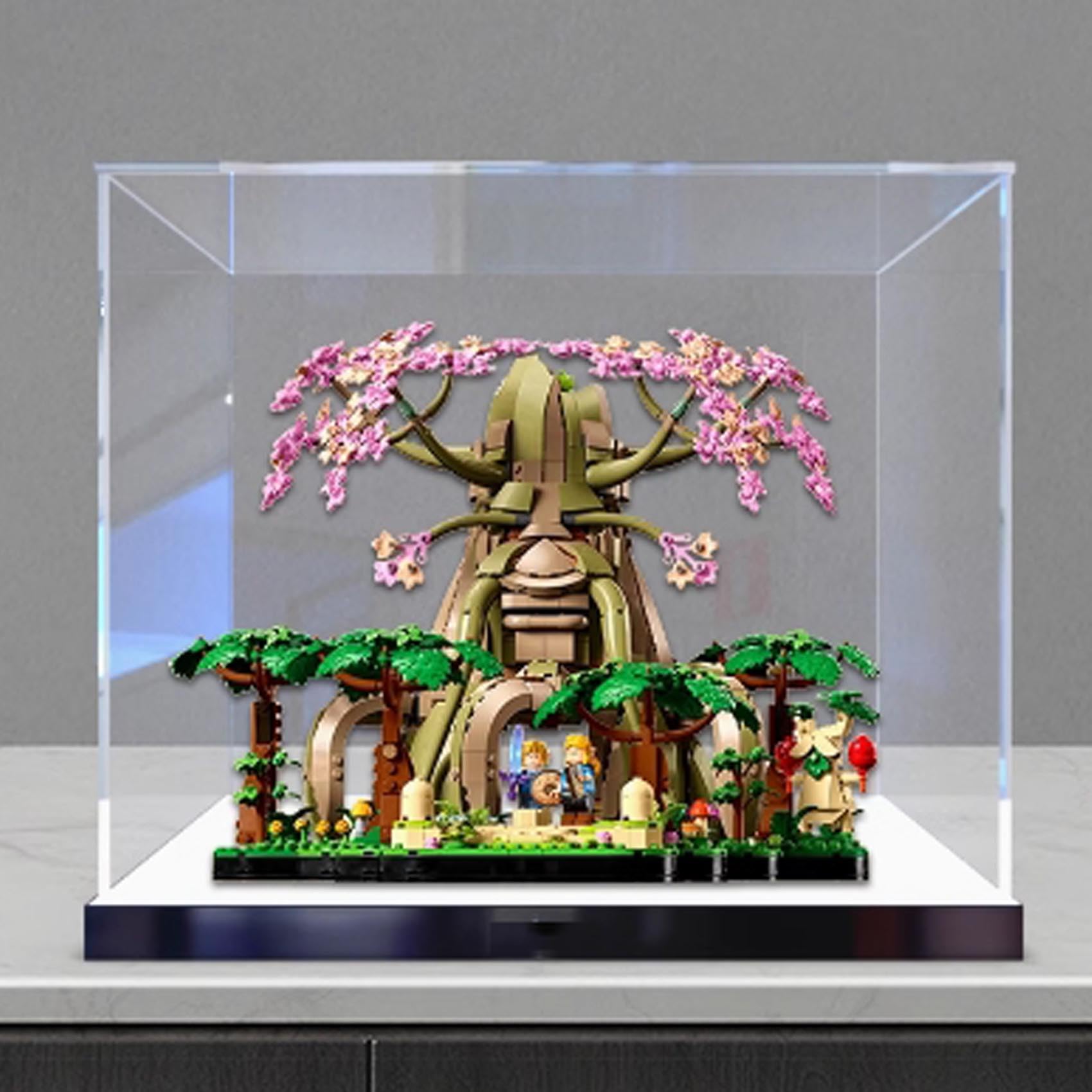 Acrylic Display case, for Lego 77092 Deku Tree Model ，Dustproof Transparent Collections Display Case. (Display Box only) (High Stand)